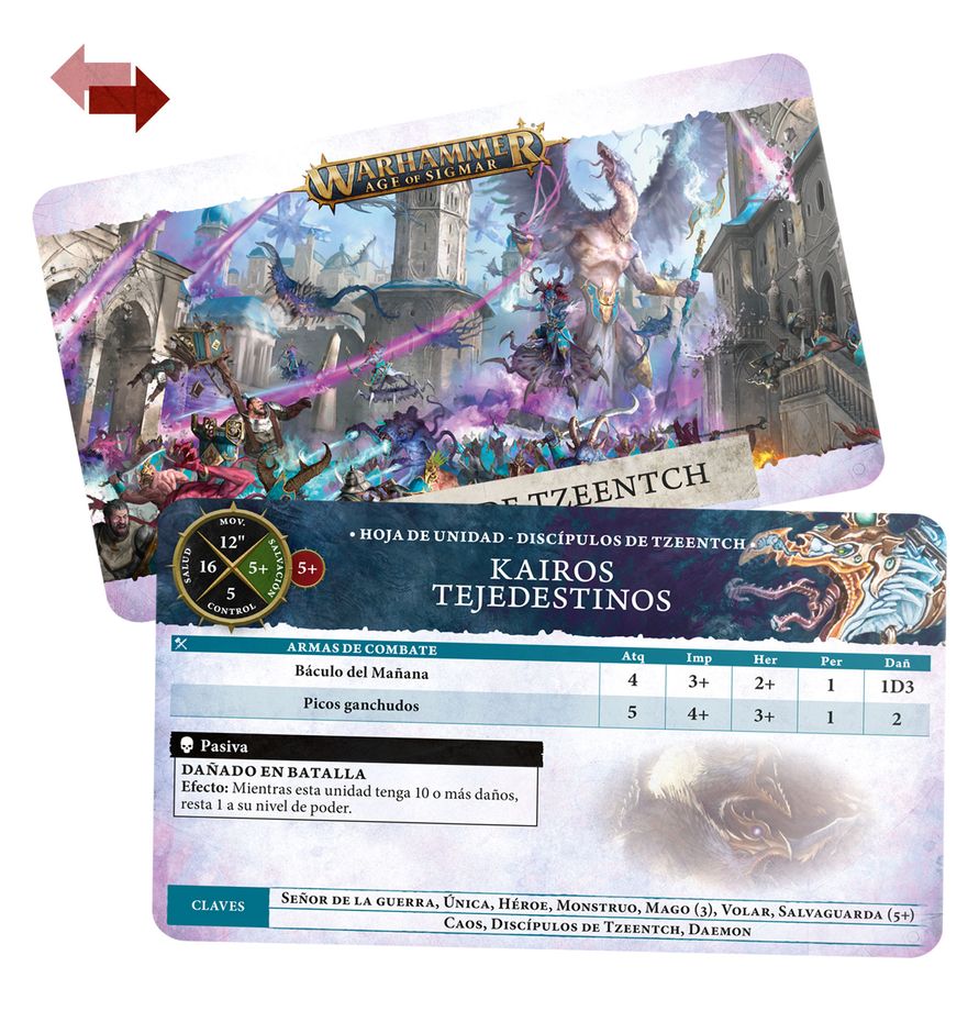 WARSCROLL CARDS: DISCIPLES TZEENTCH SPA