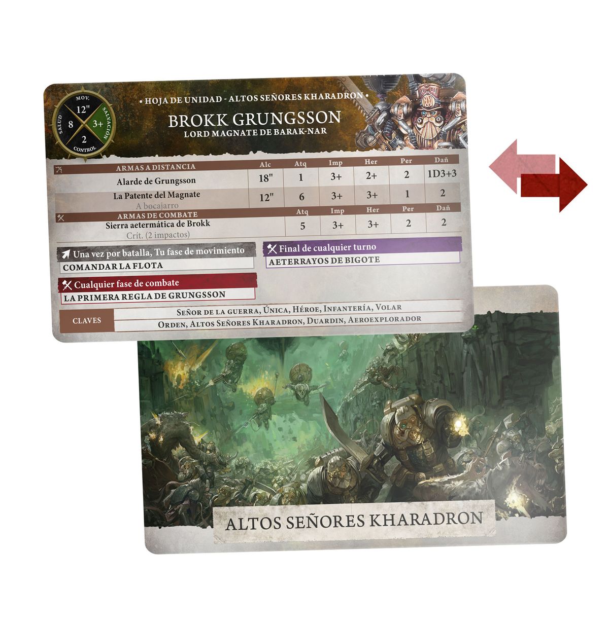 WSR CARDS: KHARADRON OVERLORDS (ESPAÑOL)