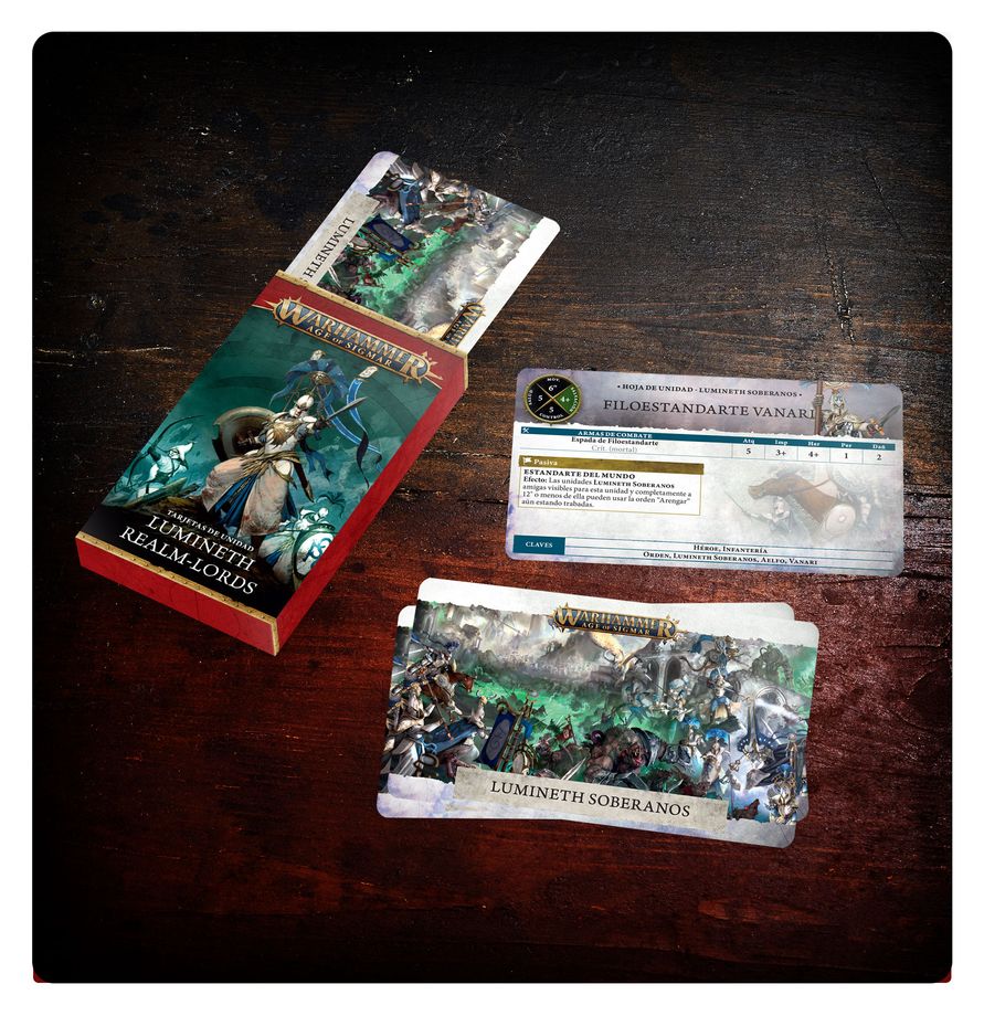 WARSCROLL CARDS: LUMINETH REALMLORDS (Ingles)
