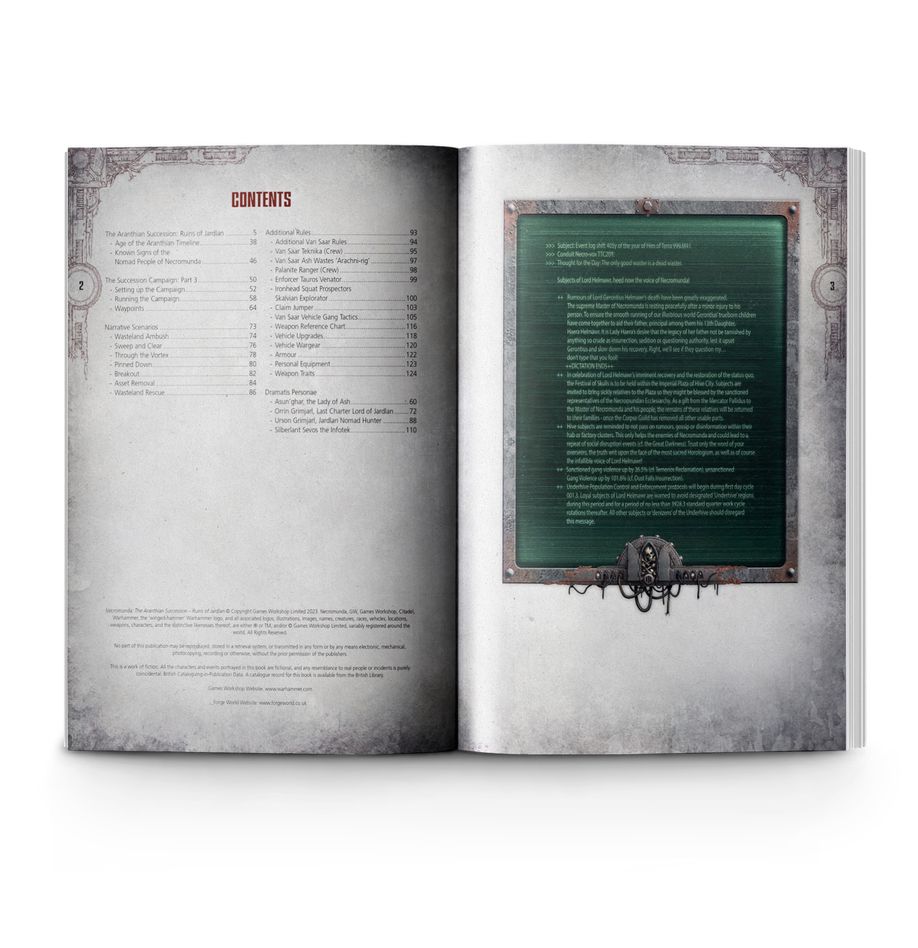 NECROMUNDA: THE ARANTHIAN SUCCESSION – RUINS OF JARDLAN (HARDBACK)