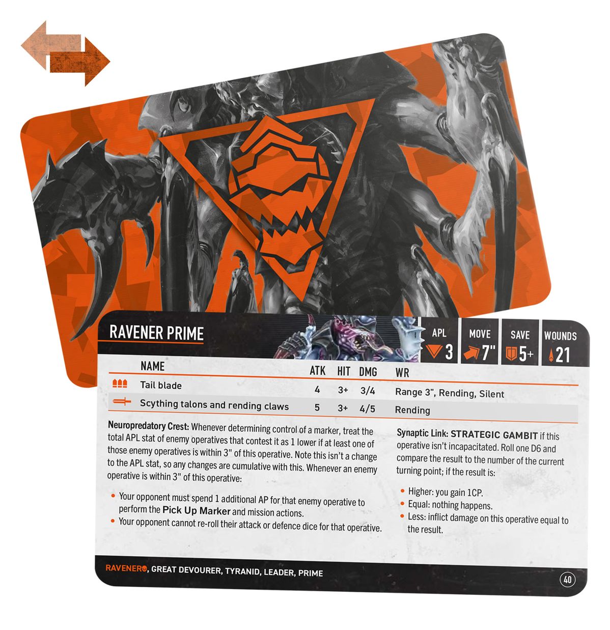 KILL TEAM DATACARDS: RAVENERS (ENGLISH)