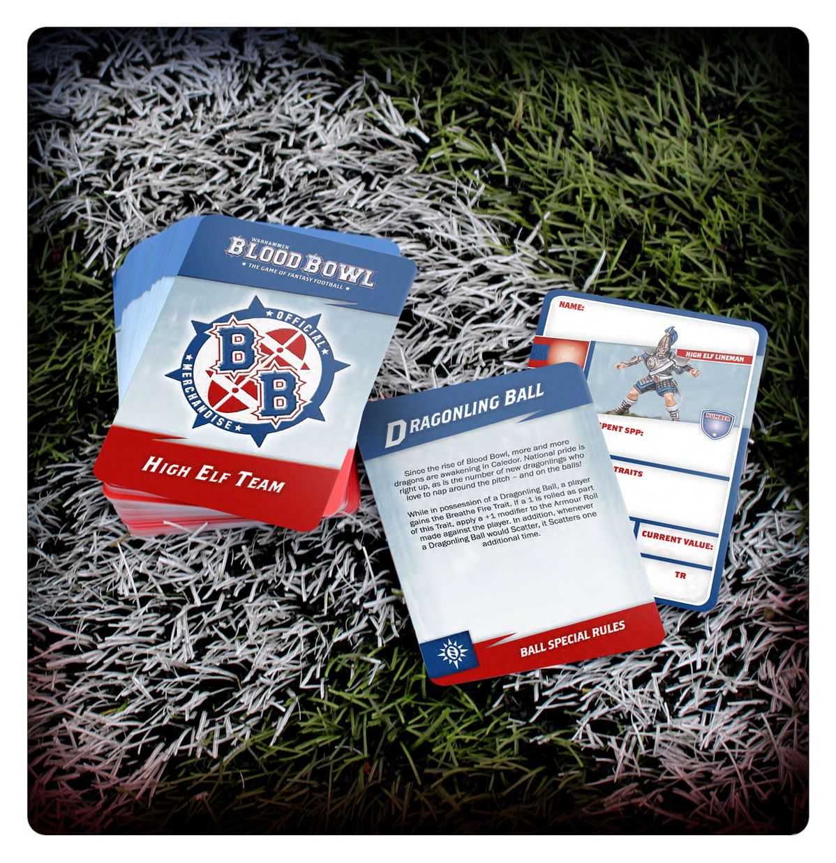 BLOOD BOWL:HIGH ELF TEAM REFERENCE CARDS