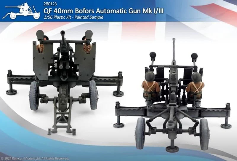 Rubicon models - 280123 - British 40mm Bofors Automatic Gun Mk I/III