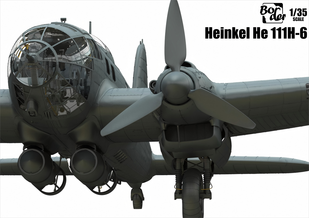 Border Model BF018 German WWII Bomber Heinkel He-111 H-6