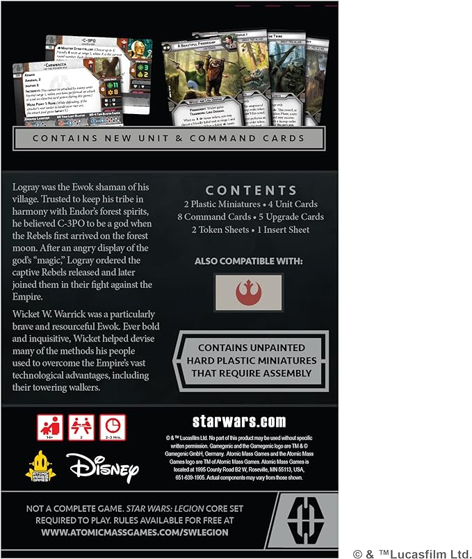 Star Wars Legion Logrey & Wicket Commander Expansion