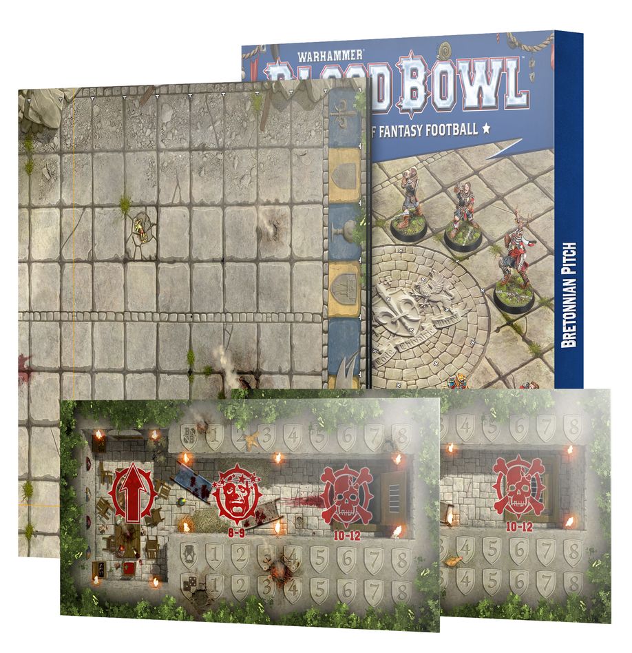 BLOOD BOWL: BRETONNIAN TEAM PITCH & DUGOUTS