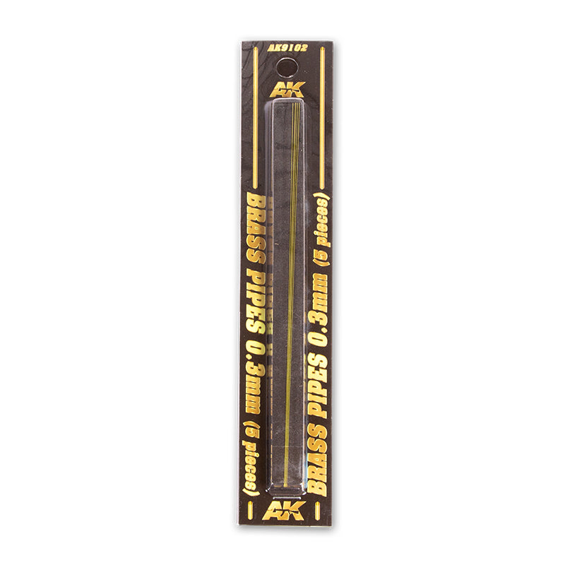 AK9102 TUBOS DE LATÓN 0,3MM 5 UNIDADES