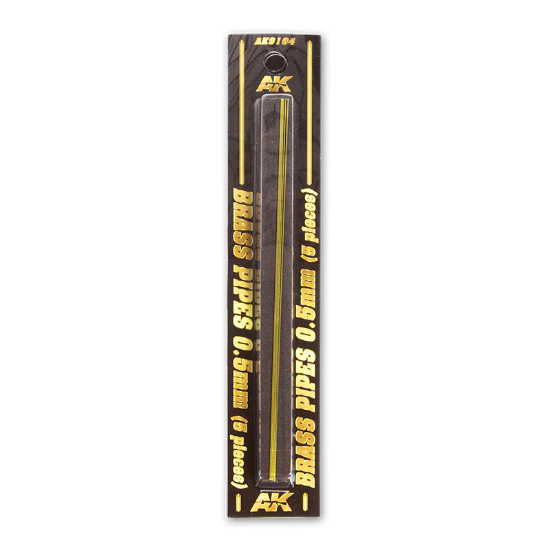 AK9104 TUBOS DE LATÓN 0,5MM 5 UNIDADES