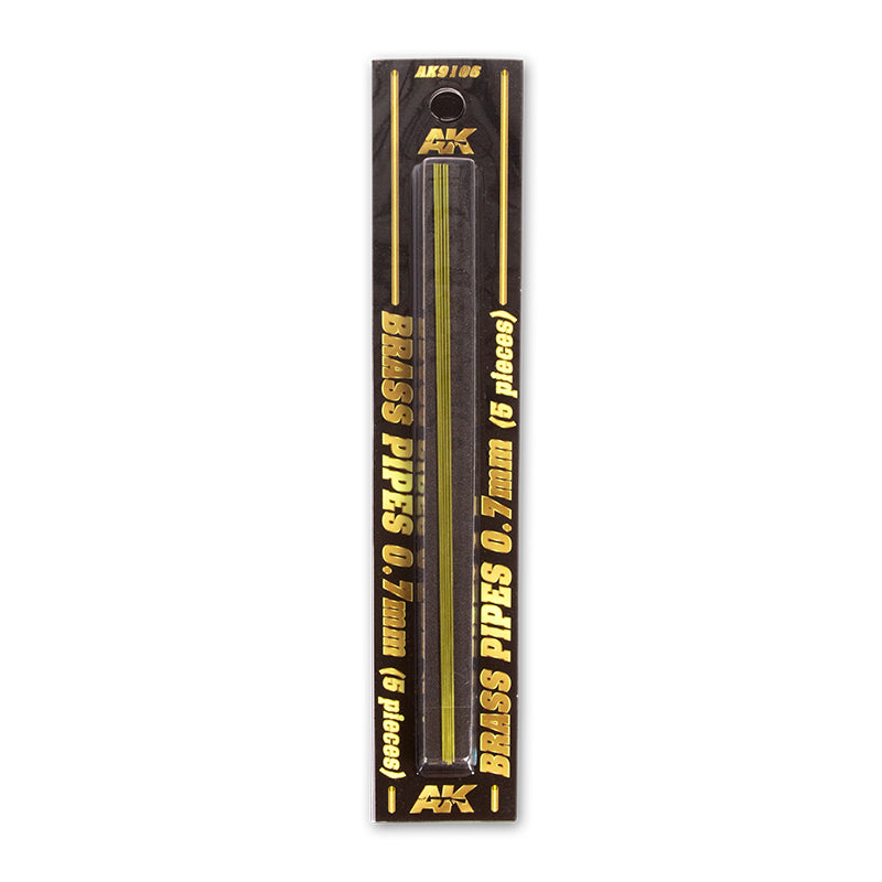 AK9106 TUBOS DE LATÓN 0,7MM 5 UNIDADES