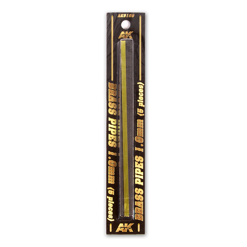 AK9109 TUBOS DE LATÓN 1MM 5 UNIDADES