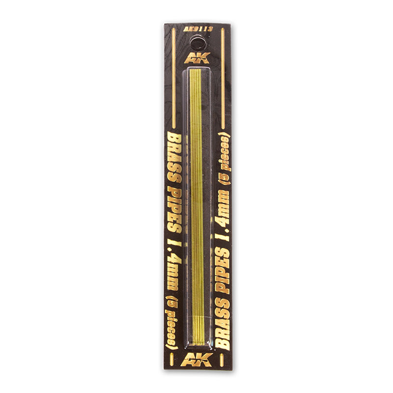 AK9113 TUBOS DE LATÓN 1,4MM 5 UNIDADES