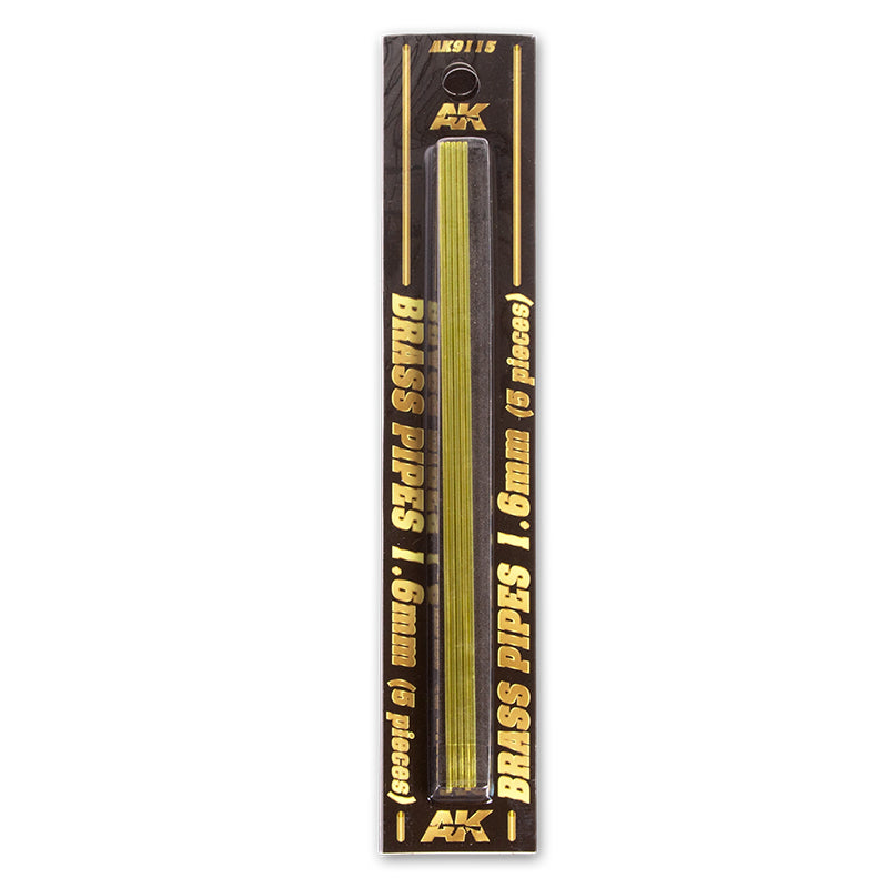 AK9115 TUBOS DE LATÓN 1,6MM 5 UNIDADES