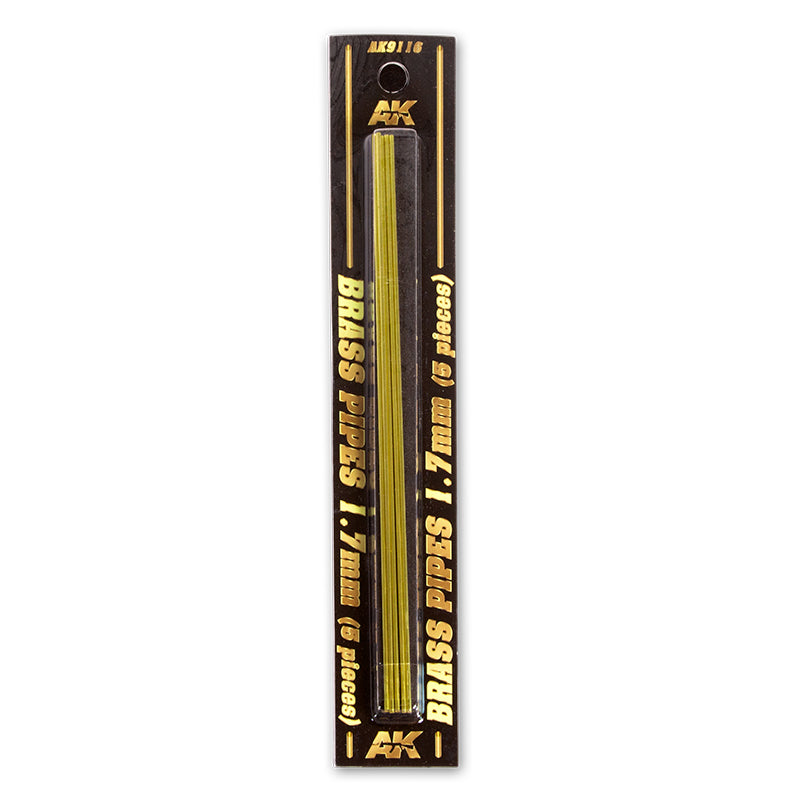 AK9116 TUBOS DE LATÓN 1,7MM 5 UNIDADES