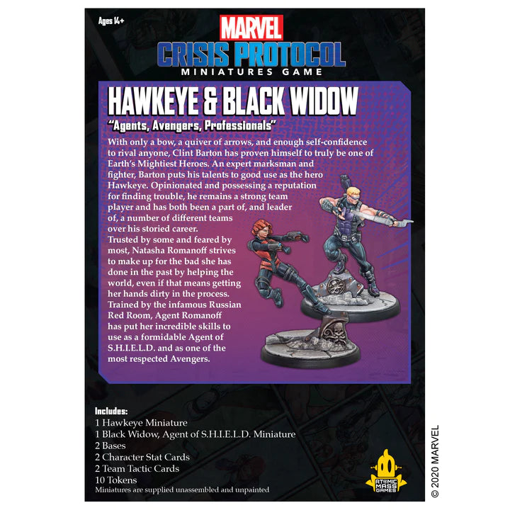 MARVEL CRISIS PROTOCOL: Hawkeye & Black Widow Agent of S.H.I.E.L.D.