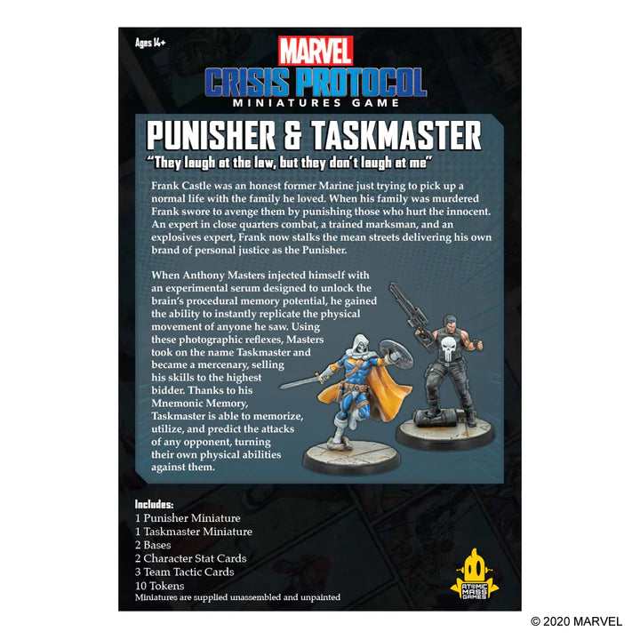 MARVEL CRISIS PROTOCOL:  Punisher & Taskmaster