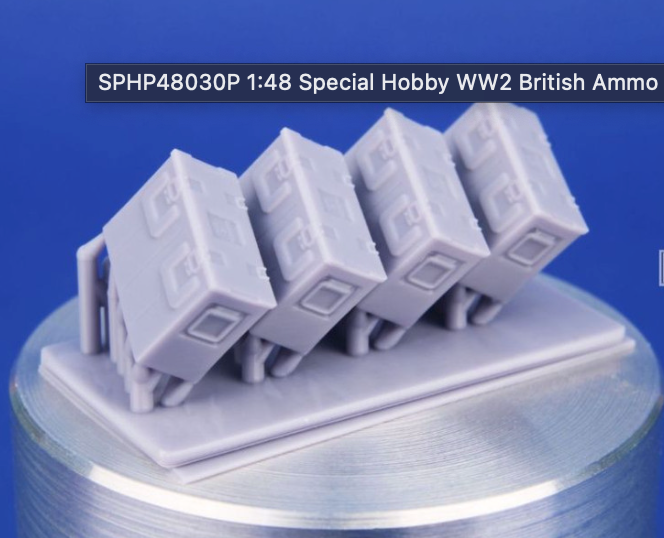 SPHP48030P 1:48 Special Hobby WW2 British Ammo Boxes