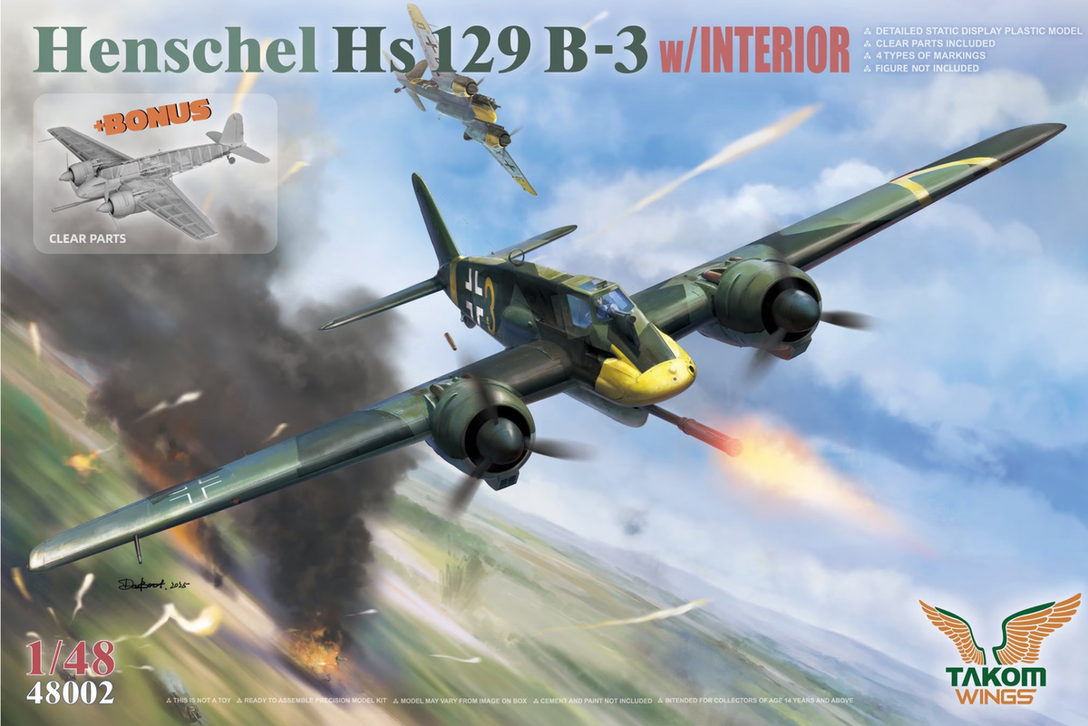 Henschel Hs129 B-3 Takom TAK48002 1:48