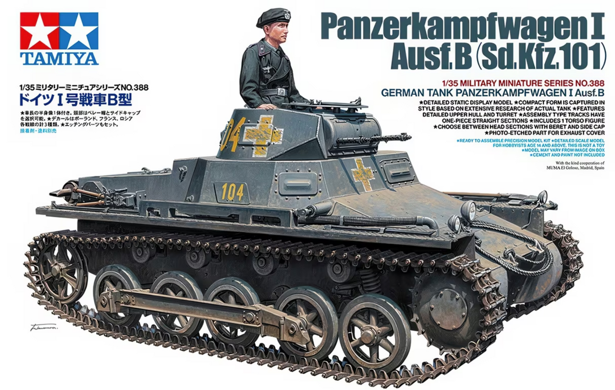 TAM 35388 1/35 Panzerkampfwagen I Ausf.B (Sd.Kfz.101)