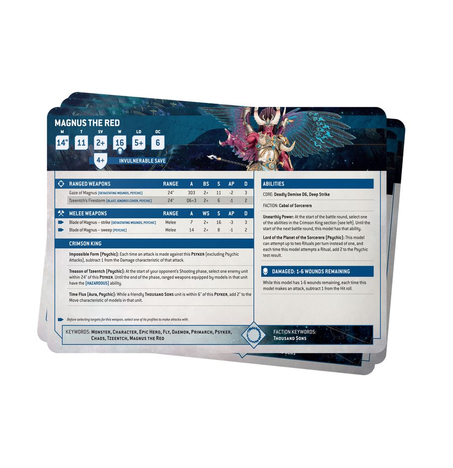 Datasheet Cards: Thousand Sons (English)