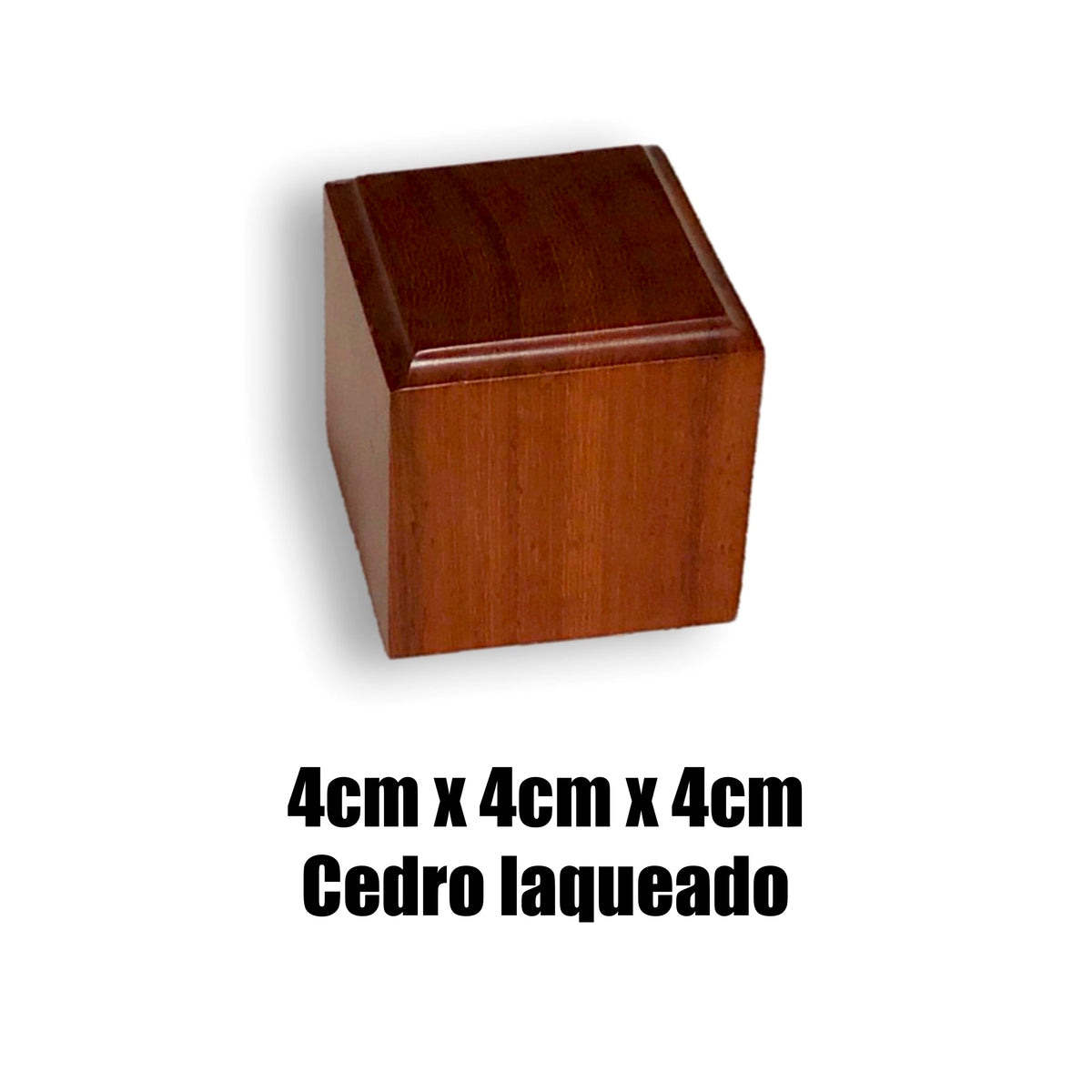 Base de madera 4cm x 4cm x 4cm (figura individual)