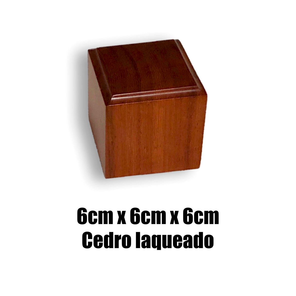Base de madera 6cm x 6cm x 6cm (figura individual)