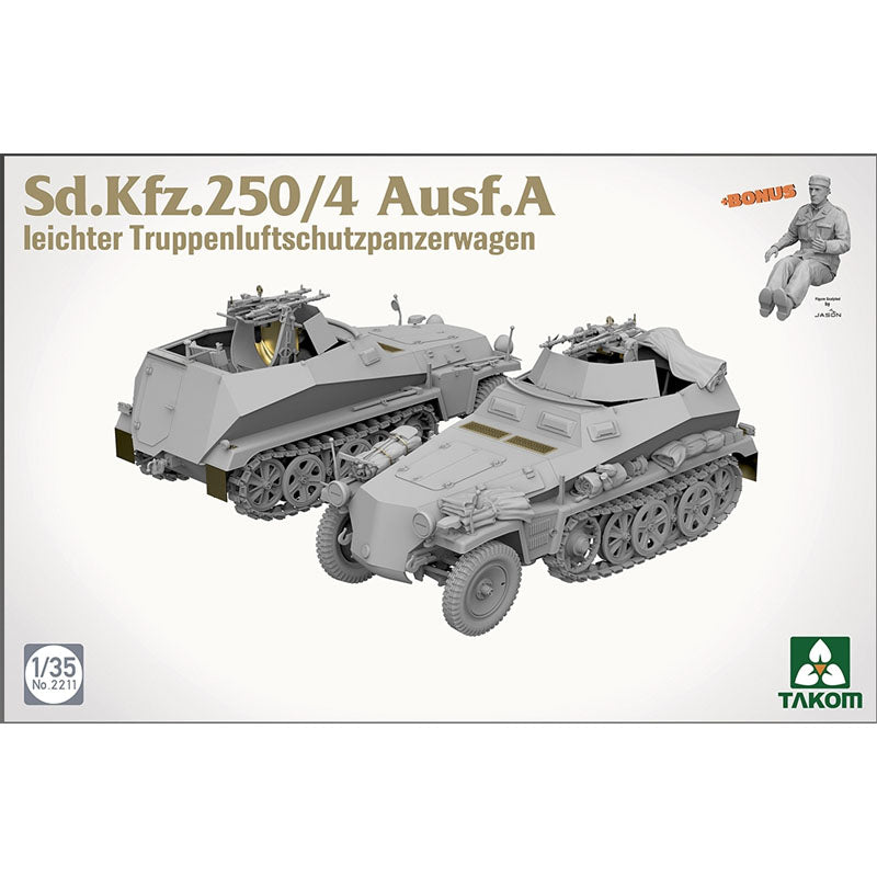TAKOM. TAK02211 1:35 takom Sd.Kfz.250/4 Ausf.A leicher Truppenluftschutzpanzerwagen