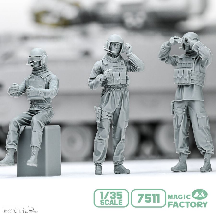 Magic Factory Modern US Army Combat Vehicle Crew Figure Set