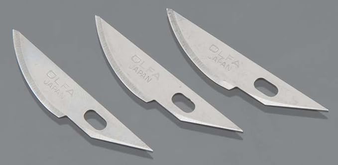 TAMIYA - MODELER'S KNIFE PRO REPLACEMENT BLADE (CURVED, 3PCS.) TAM 74100