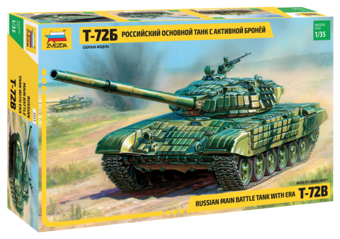ZVEZDA - Russian Main Battle Tank with Era T-72B
