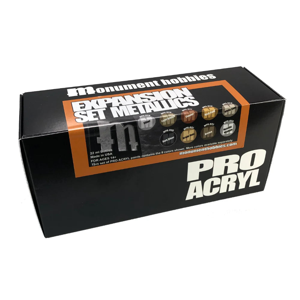 Pro Acryl Metallic Set - 9 colores