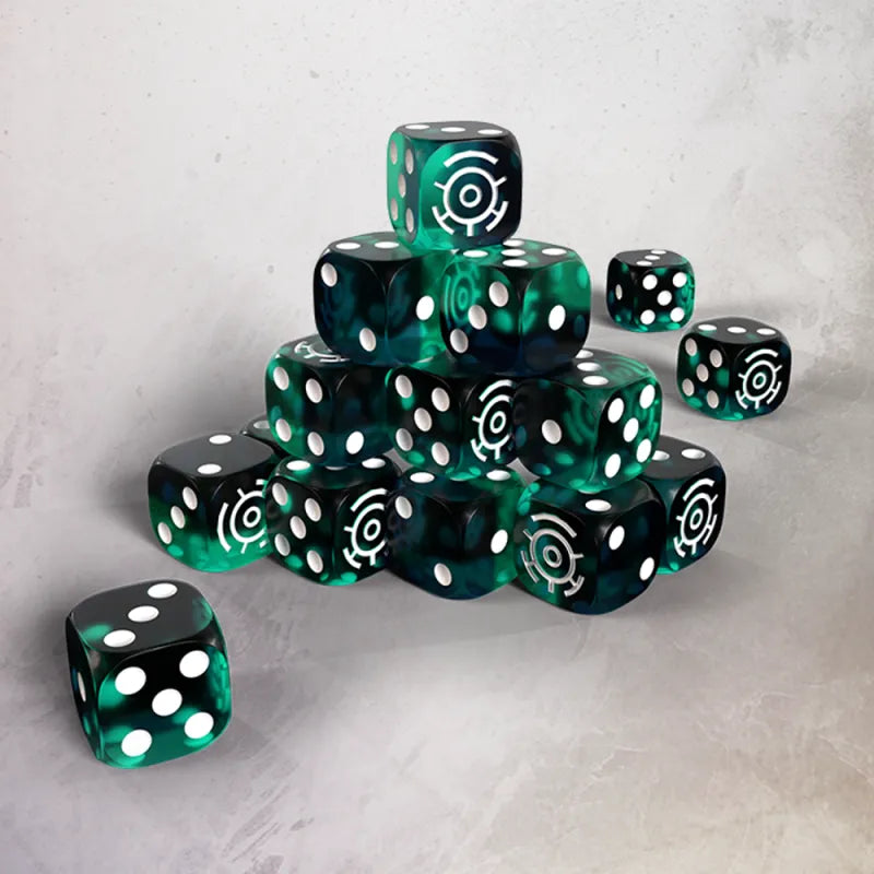 Grimdark future - Robot Legions Premium Resin 16mm Dice Set (20)