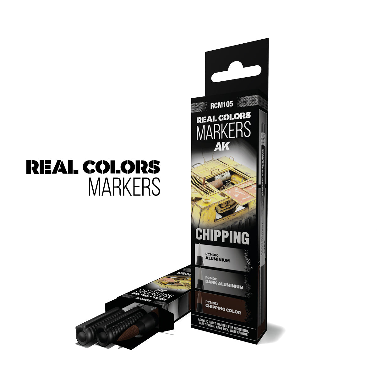 AK RCM105 REAL COLORS MARKERS CHIPPING SET 3