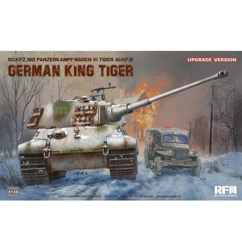 RFMRM5138 1:35 Rye Field Model Sd.Kfz.182 Ausf.B King Tiger UPGRADE VERSION