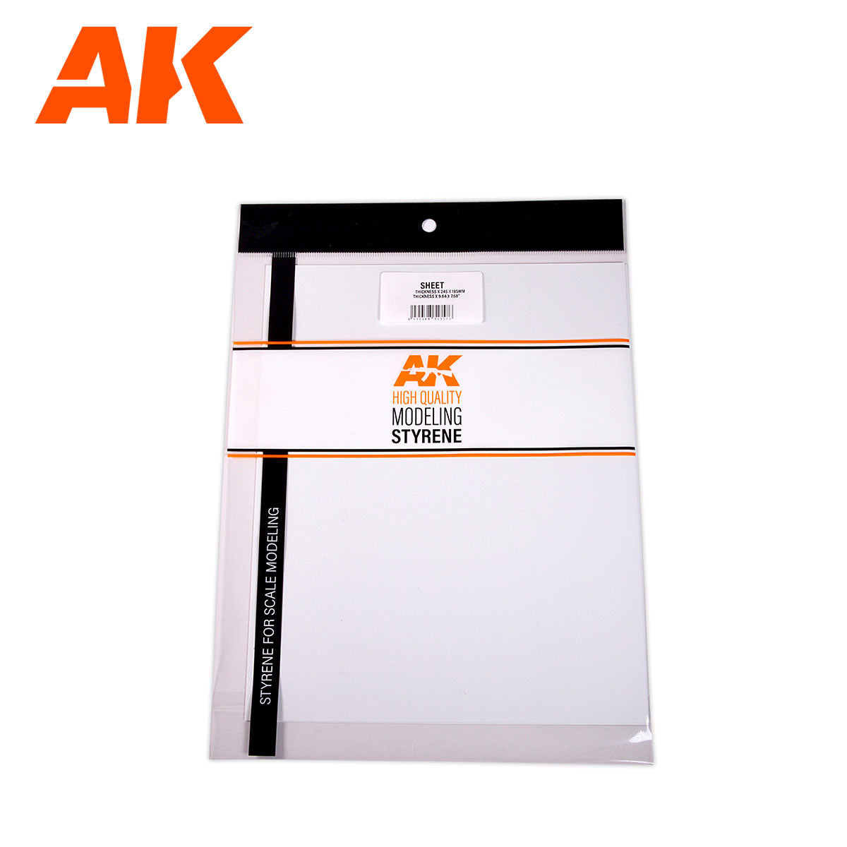 AK6572 STYRENE SHEETS SET 0.3 X 0.5 X 0.7 mm 245 x 195 mm