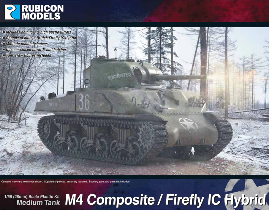 RUBICON MODELS M4 Sherman Composite/Firefly IC Hybrid 1/56