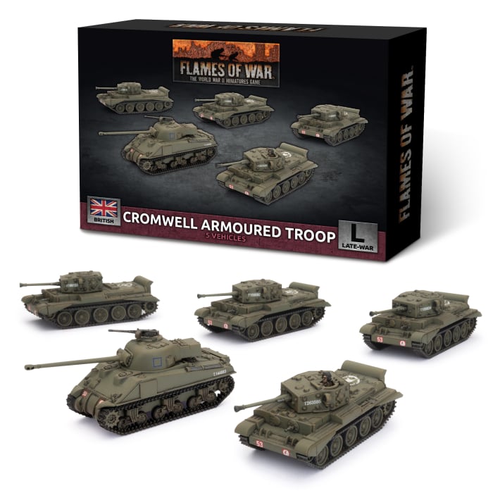 BBX57 Cromwell Armoured Troop (Plastic)(x5 Tanks Plastic)