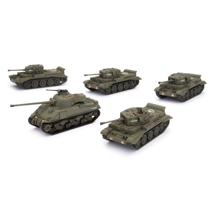 BBX57 Cromwell Armoured Troop (Plastic)(x5 Tanks Plastic)