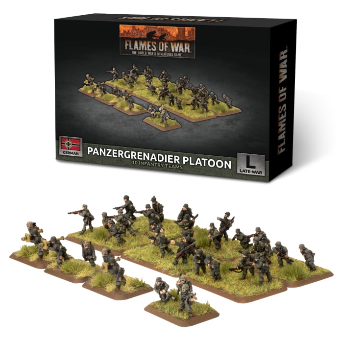 GBX169 Panzergrenadier Platoon (Late War x33 Figures Plastic)