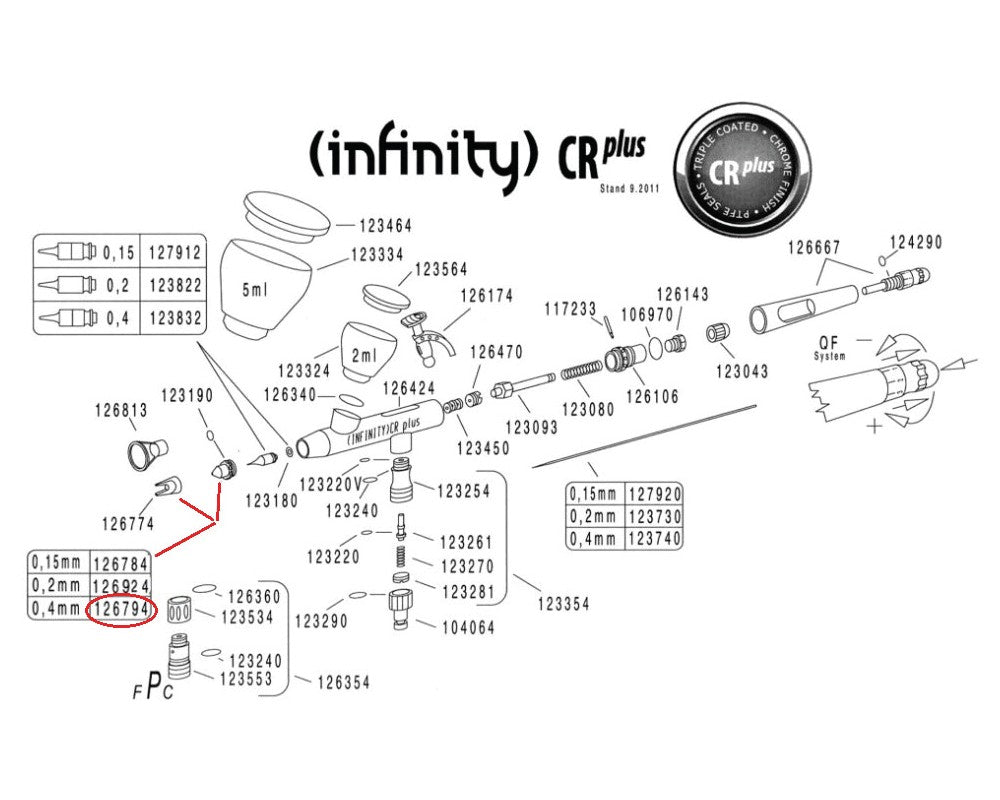 Open Air Cap set Infinity 0.15 126784