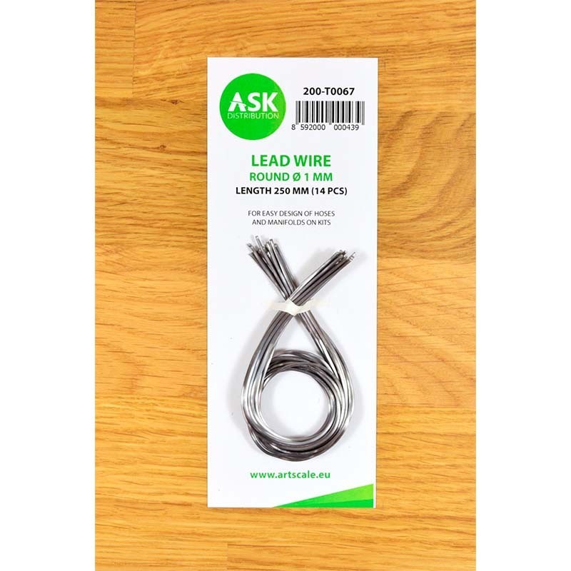 ASKT0067 Lead Wire - Round Ø 1.0 mm x 250 mm (14 pcs)