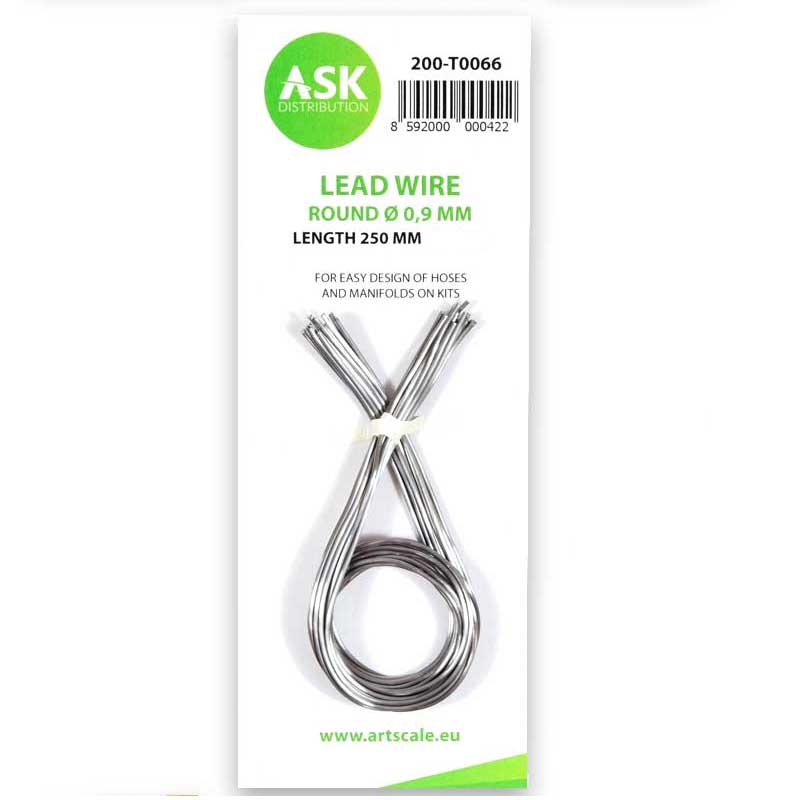 ASKT0066 Lead Wire - Round Ø 0,9 mm x 250 mm (14 pcs)