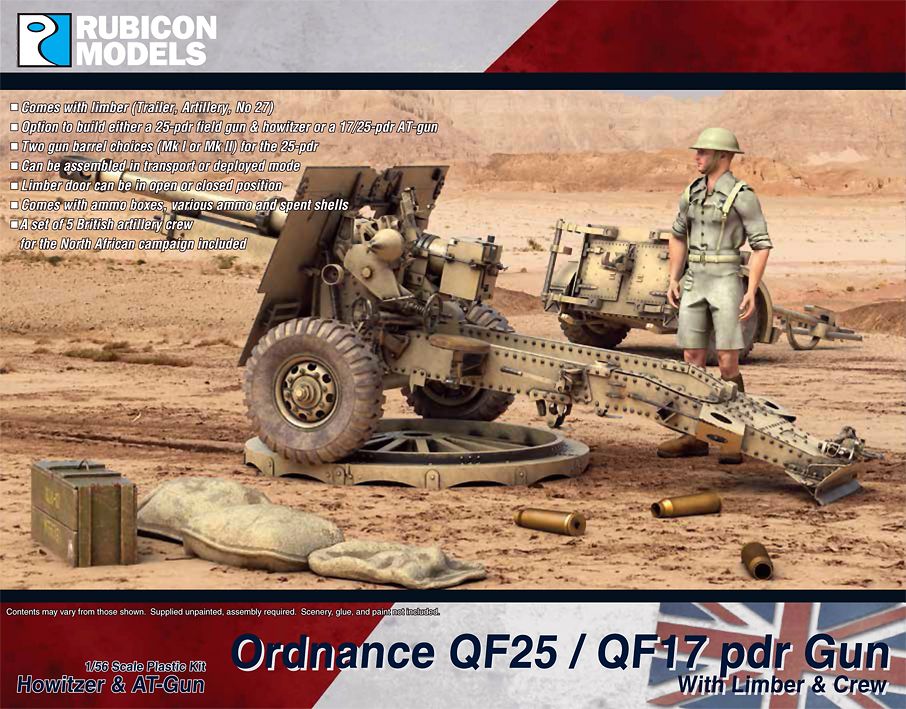 Rubicon models - 280115 QF25/QF17 pdr Gun