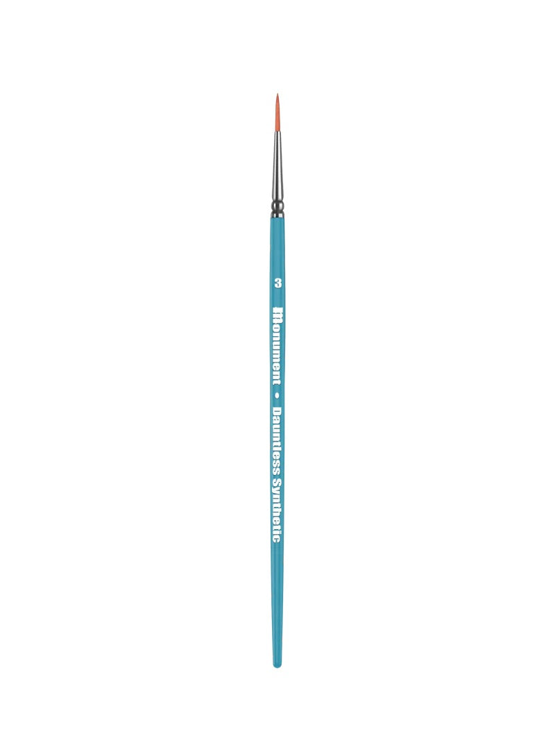 Monument Hobbies Dauntless Series Brushes: Dauntless Synthetic #3 (DNT-SYN-3)