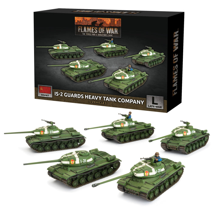 SBX62 IS-2 Guards Heavy Tank Company (Late War x5 Tanks Plastic)