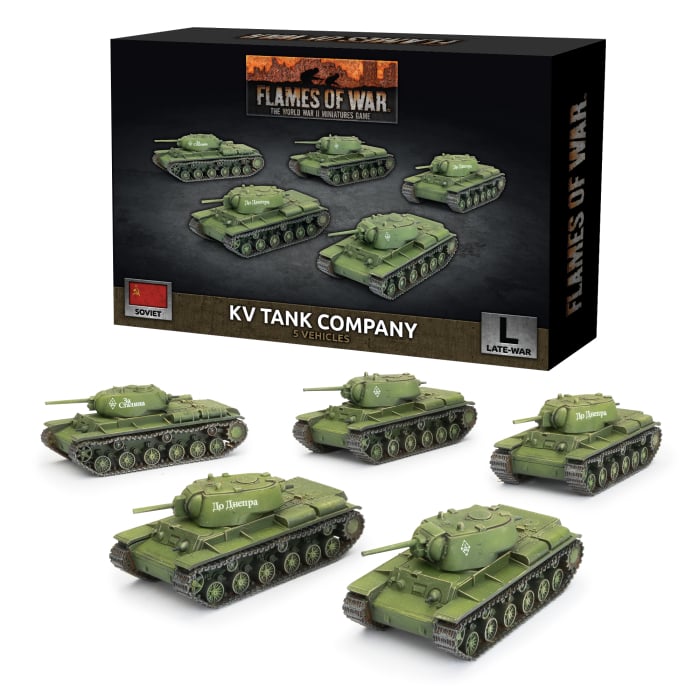SBX73 KV Tank Company (Late War x5 Tanks Plastic)