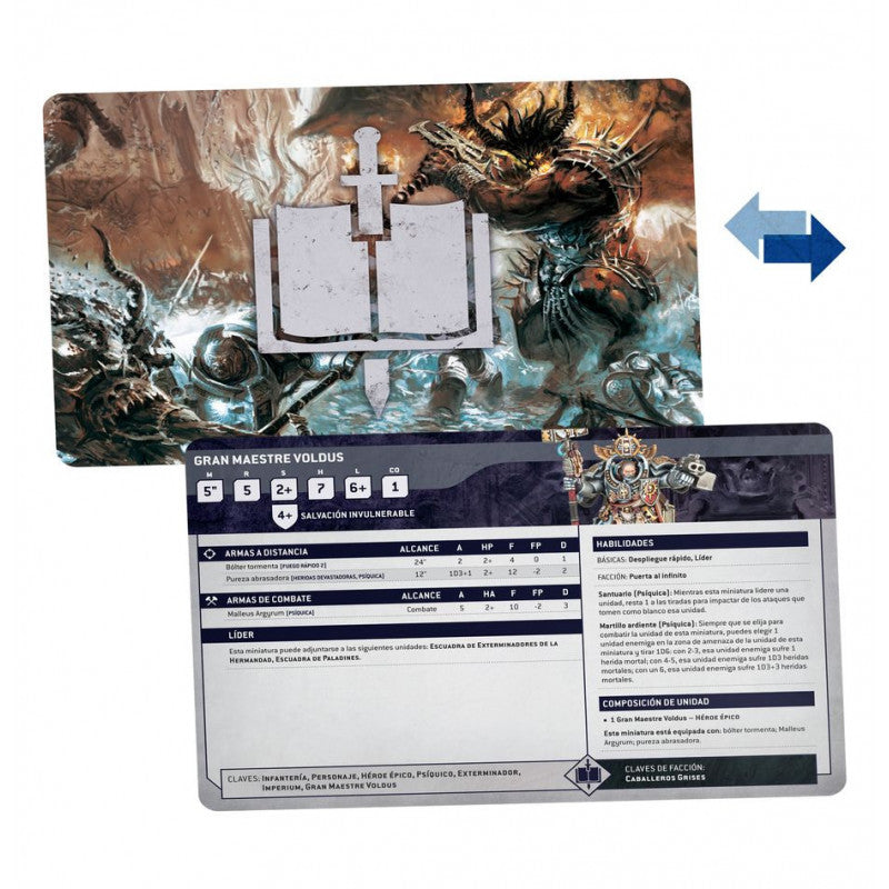 DATASHEET CARDS: GREY KNIGHTS (ESPAÑOL)