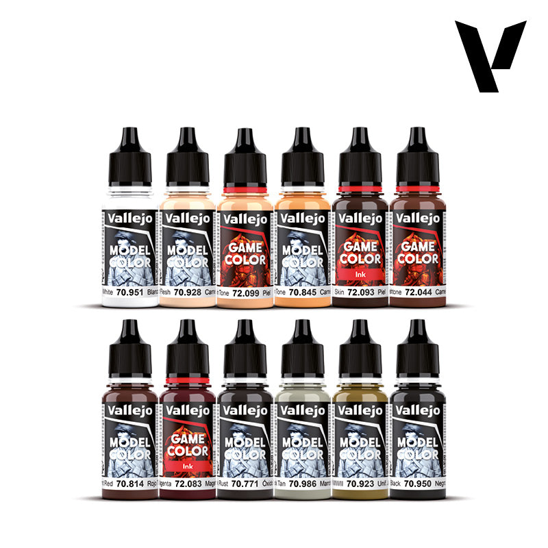 72.201 GAME COLOR SET: ESSENTIAL PAINT SET BY SQUIDMAR MINIATURES