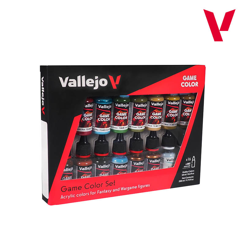 Vallejo Game Color Set 72313 – Colori Acrilici Per Modellismo, 12x18ml, Angel Giraldez, Inclusa Figura