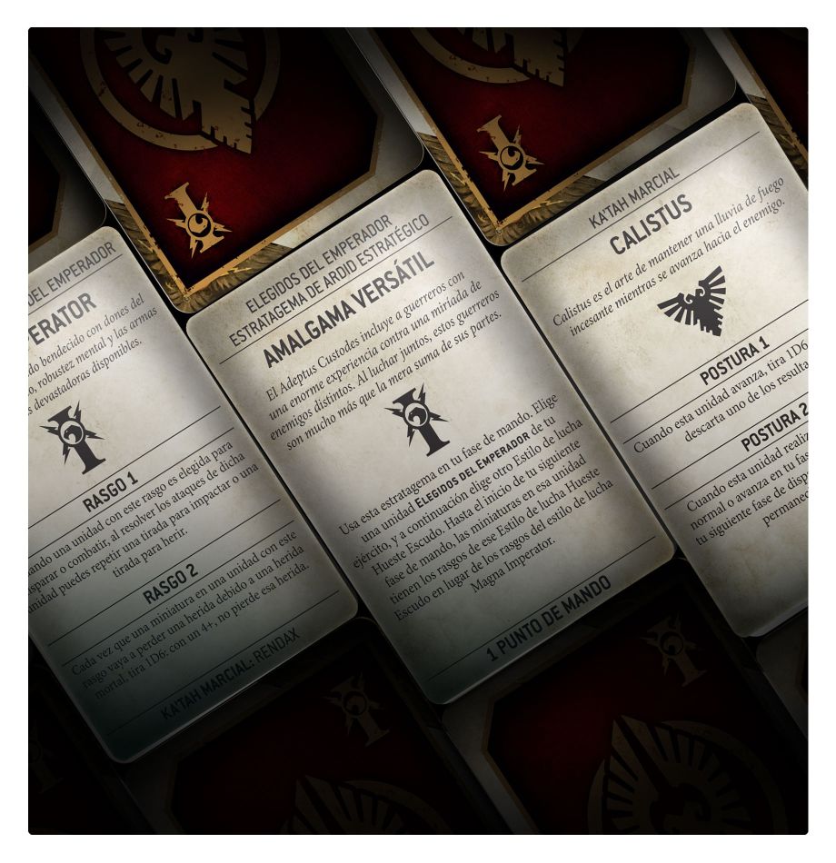 Datacards: Adeptus Custodes (Español)