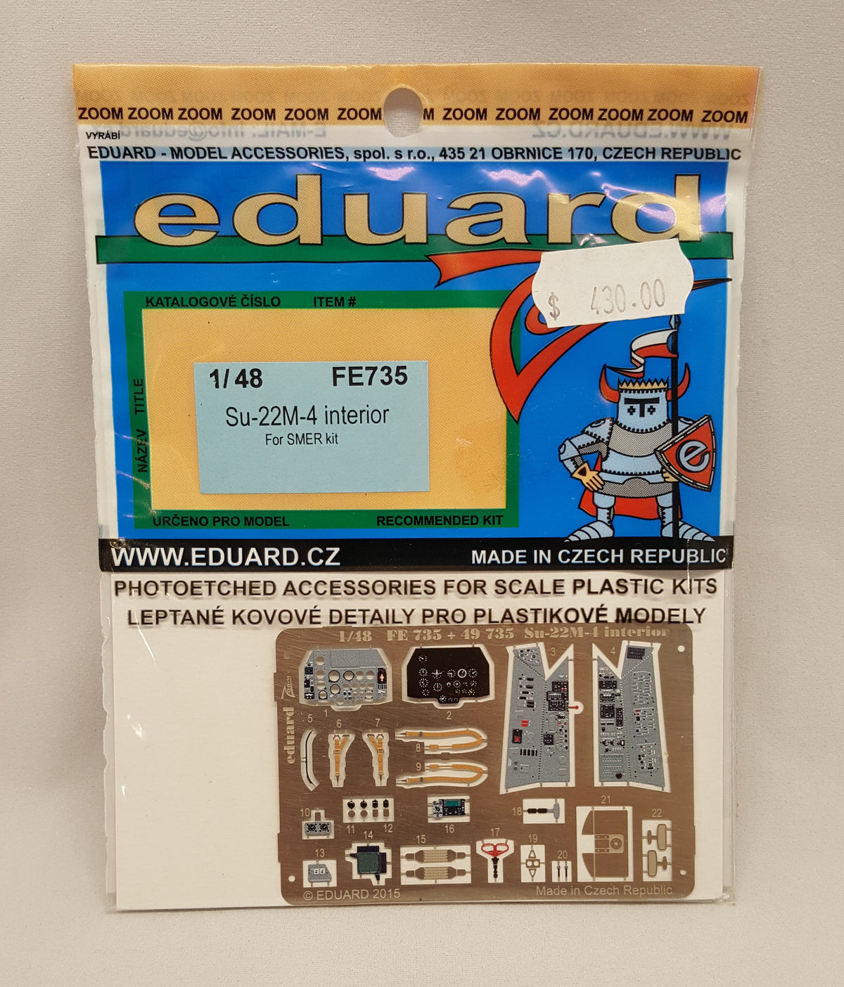 Paquete de detalles Eduard Zoom SU-22M4 FE735